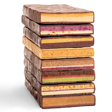 Hand-scooped chocolate with fillings